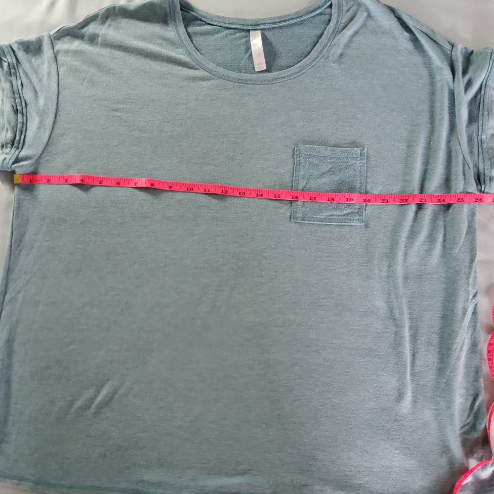 Cacique Sleepwear Sky Blue Short Sleeve Tee - Picture 4 of 6